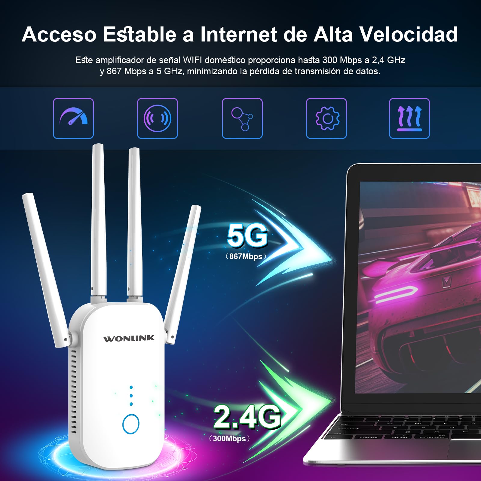 Descodificador Movistar Wifi Extensor De Wifi Repetidor WiFi