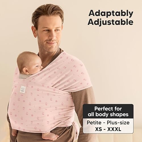 Miniatura 204 de KeaBabies - Portabebés fular original todo en 1 para recién nacidos a niños pequeños, fácil de llevar, manos libres, ligero, transpirable envolturas