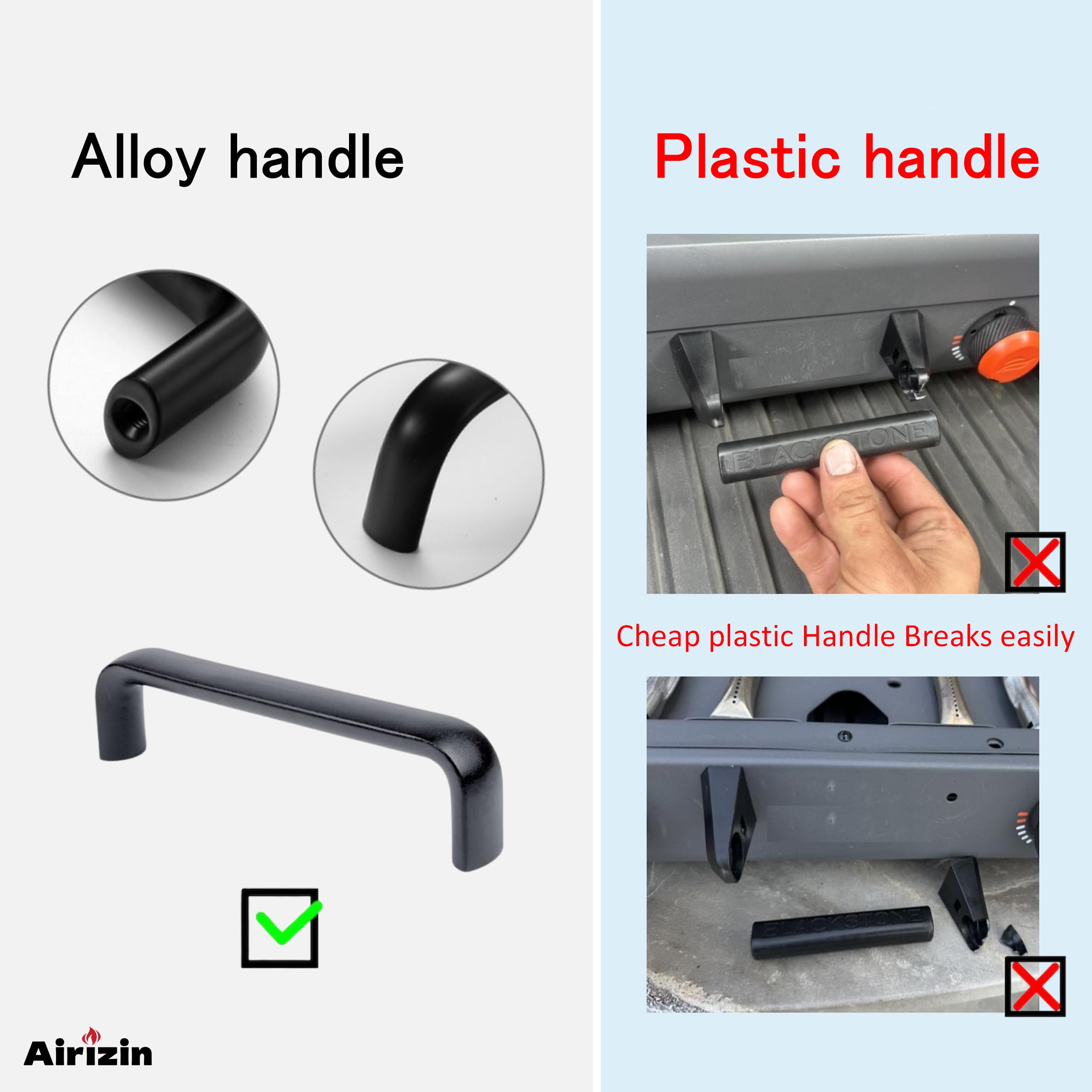 バーベキュー・調理用品 WHAT WE WANT griddle handle Airizin Griddle Handle Replacement for Blackstone Adventure Ready