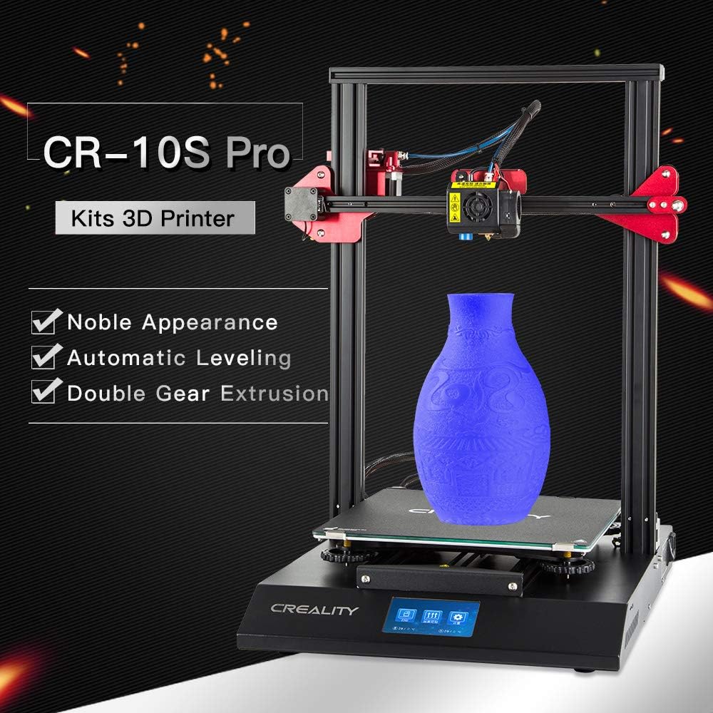 Creality 3D Printer CR-10S Pro V2 with HIGH POWER LASER ENGRAVER KIT, 3D Printer with BL Touch Auto-Level, Touch Screen, Large Build Volume 3D Printer 300mmx300mmx400mm with Capricorn PTFE 2022 Newest 95% Pre-Assembled Printer By WOL3D