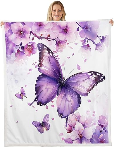 Miniatura 20 de Manta de cama con flores coloridas, manta de girasol, ligera, suave y acogedora, manta rústica de franela con temática de granja para sofá