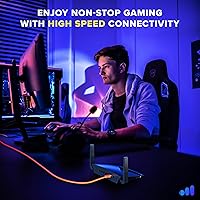 Vista 7 de Maximm Cable Ethernet Cat 6 de 10 pies (paquete de 6) - Cable LAN de alta velocidad, cable de Internet, cable de conexión y cable de red - UTP