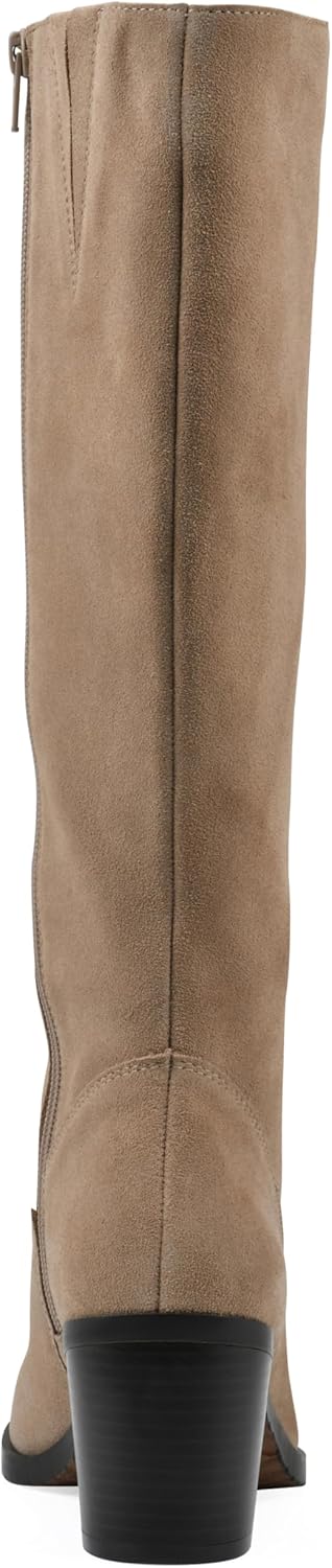 WHITE MOUNTAIN Women's Tater Block Heeled Tall Shaft Boots