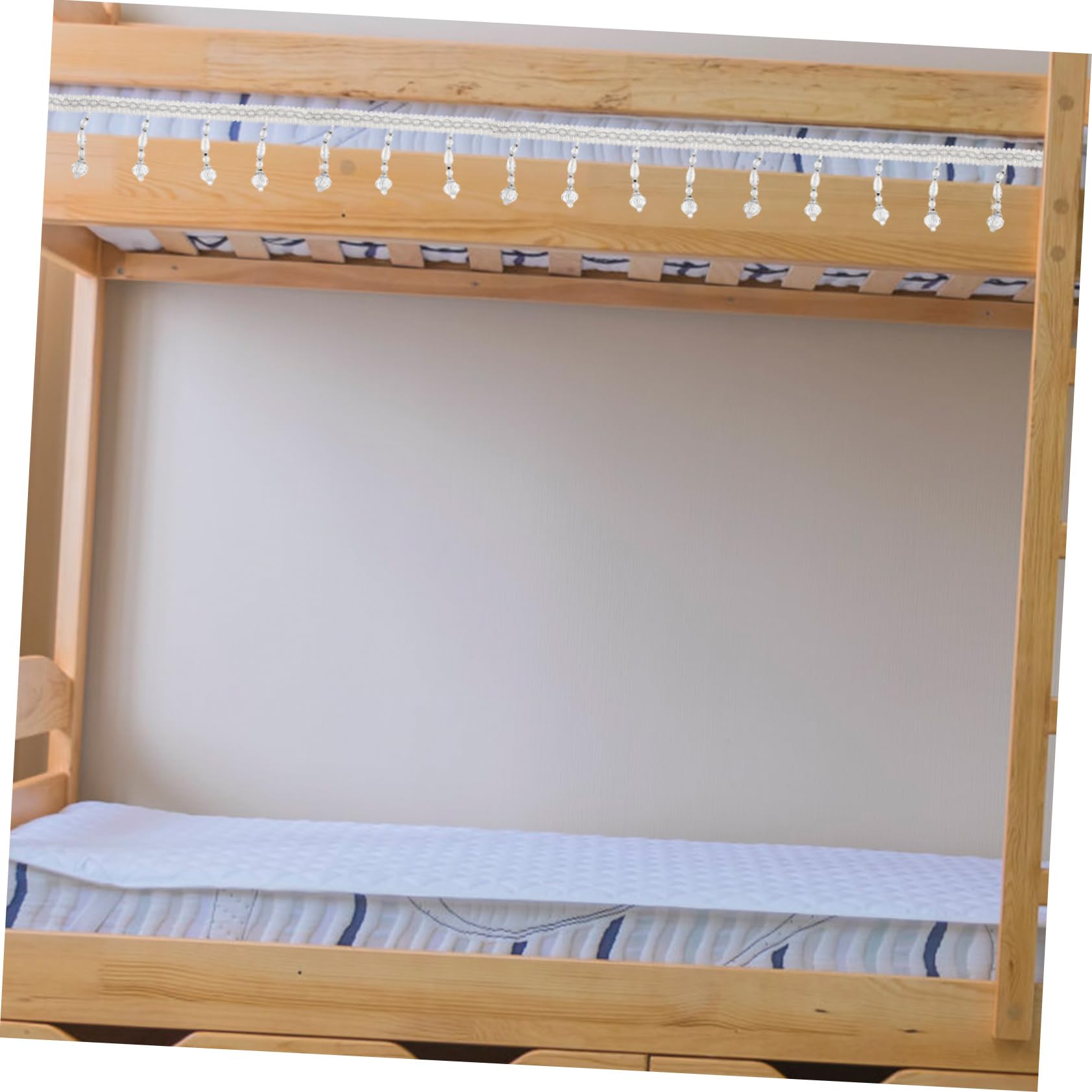LIFKOME Bordure De Rideau à Franges Perlées Blanc 11,5 m Multifonction Diy Décoration Textile Maison Fête Artisanat