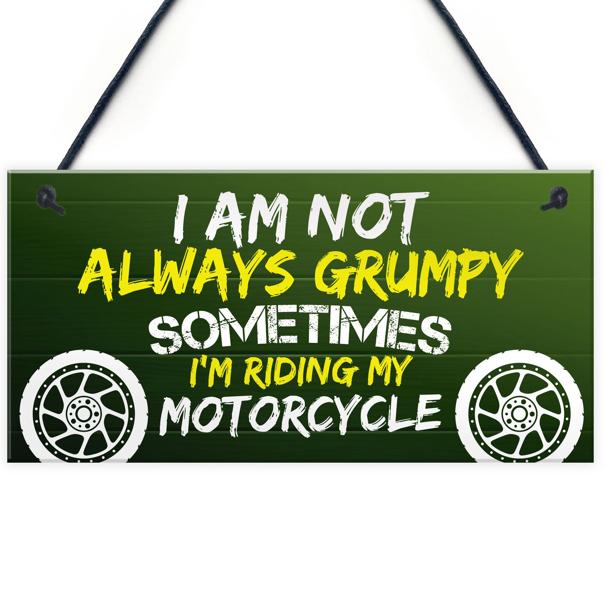 Red Ocean Funny Motorcycle Enthusiast Gifts For Men Him Novelty Biker Gift For Birthday Christmas Hanging Man Cave Garage Sign