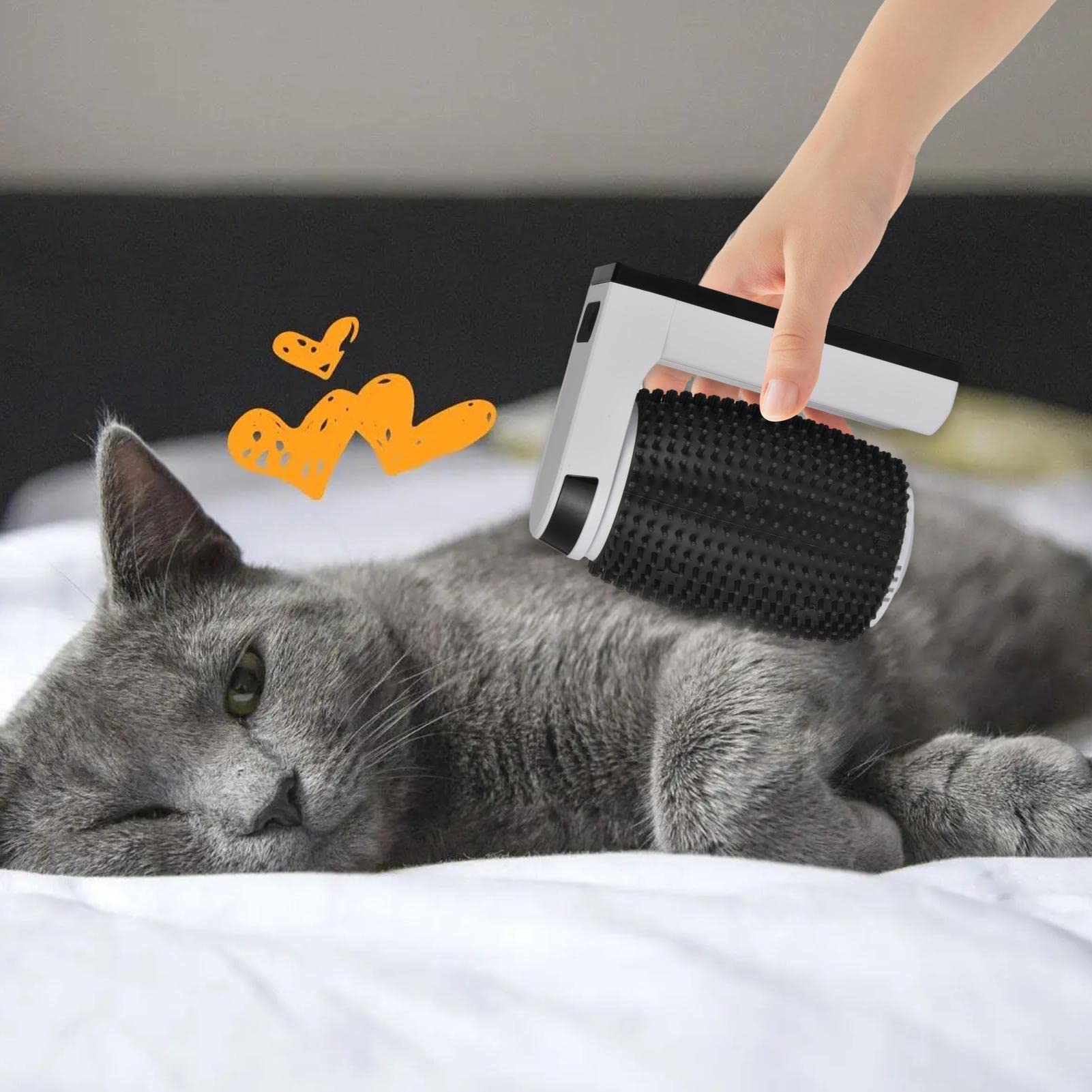 Selbstpflegebürste für Katzen, automatischer Eckenkratzer | weiches Pflegewerkzeug, integrierter Katzenminze-, einfache Montage, sanfte Borsten, perfekt für Kätzchen, Gesicht, lange, ku