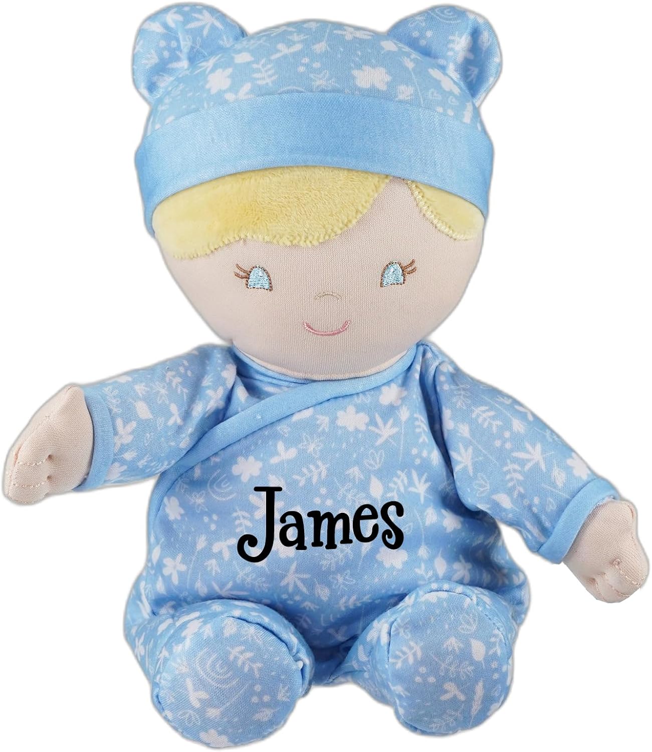Baby Dolls for Girls Soft Toddler Toy 12 Inch Plush Stuffed Animal in Pajamas Personalized with Custom Name
