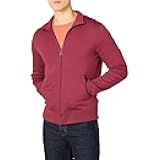 Amazon Essentials Men's Sweatshirt, Mock Neck, Fleece Zip Up