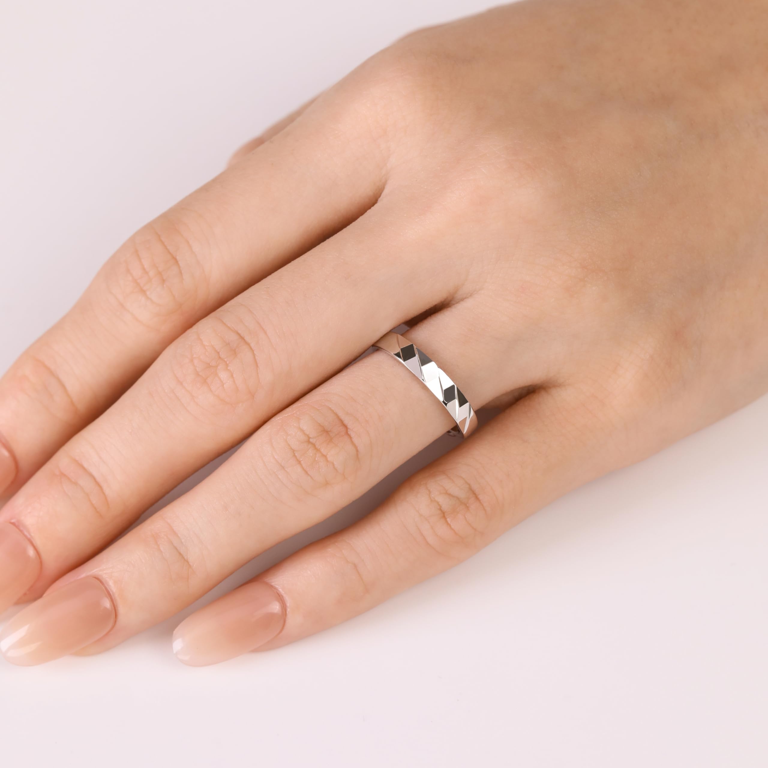 Meissa Anillos de Plata Pareja Plata de Ley 92 Alianzas Ajustables Mujer 3mm & Hombre 3,7mm Joyería de Compromiso Boda Aniversario o San Valentín, Juego de dos anillos