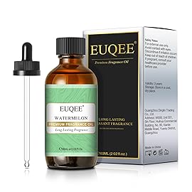 EUQEE 2.02 FL.OZ Watermelon Fragrance Oils, Essential Oils for Diffuser, Candle Making, DIY Soap with Glass Dropper - 60ML