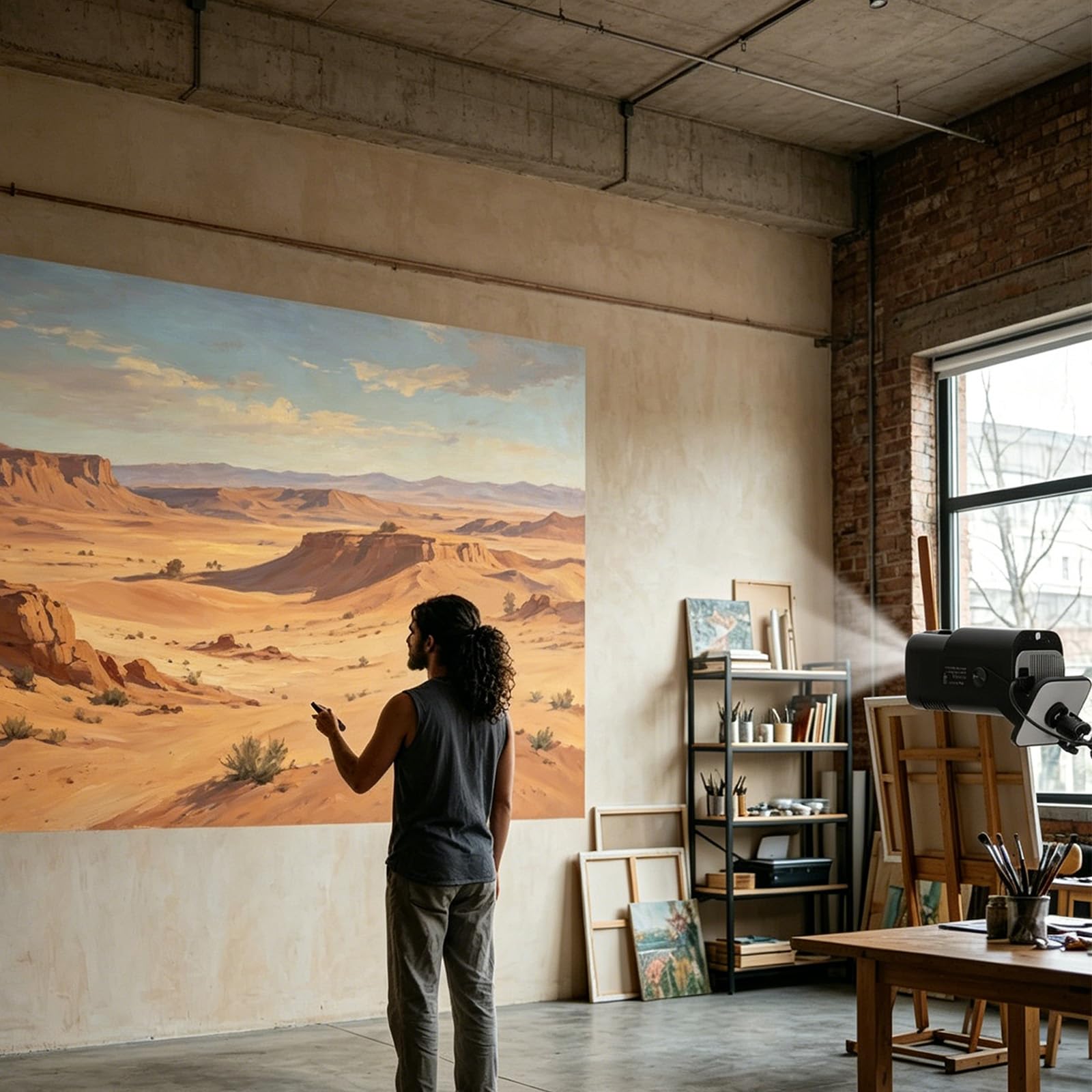 Projecteur de traçage Artistique Professionnel, Zone d ' Affichage de 80cm avec Ergonomique pour Un Travail détaillé, équipement de traçage Artisanal