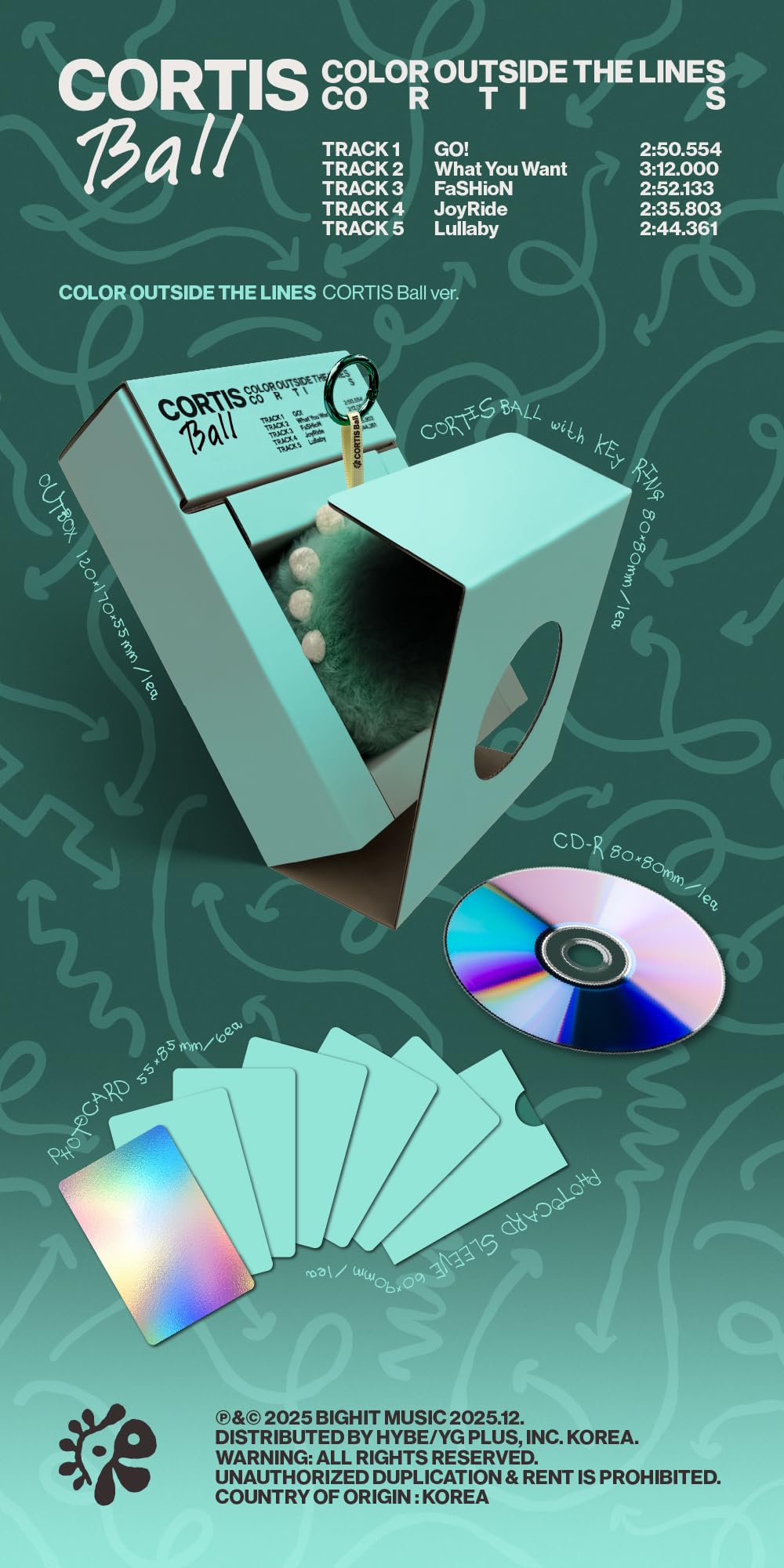 Amazon.co.jp: CORTIS COLOR OUTSIDE THE LINES 1st EP Album アルバム