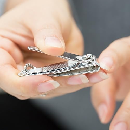 Miniatura 6 de Bememo 12 Pieces Stainless Nail Clippers Set Fingernail and Toenail Clippers Nail Cutter Tool Set for Men and Women(Silver) plateado,Negro -,Arco