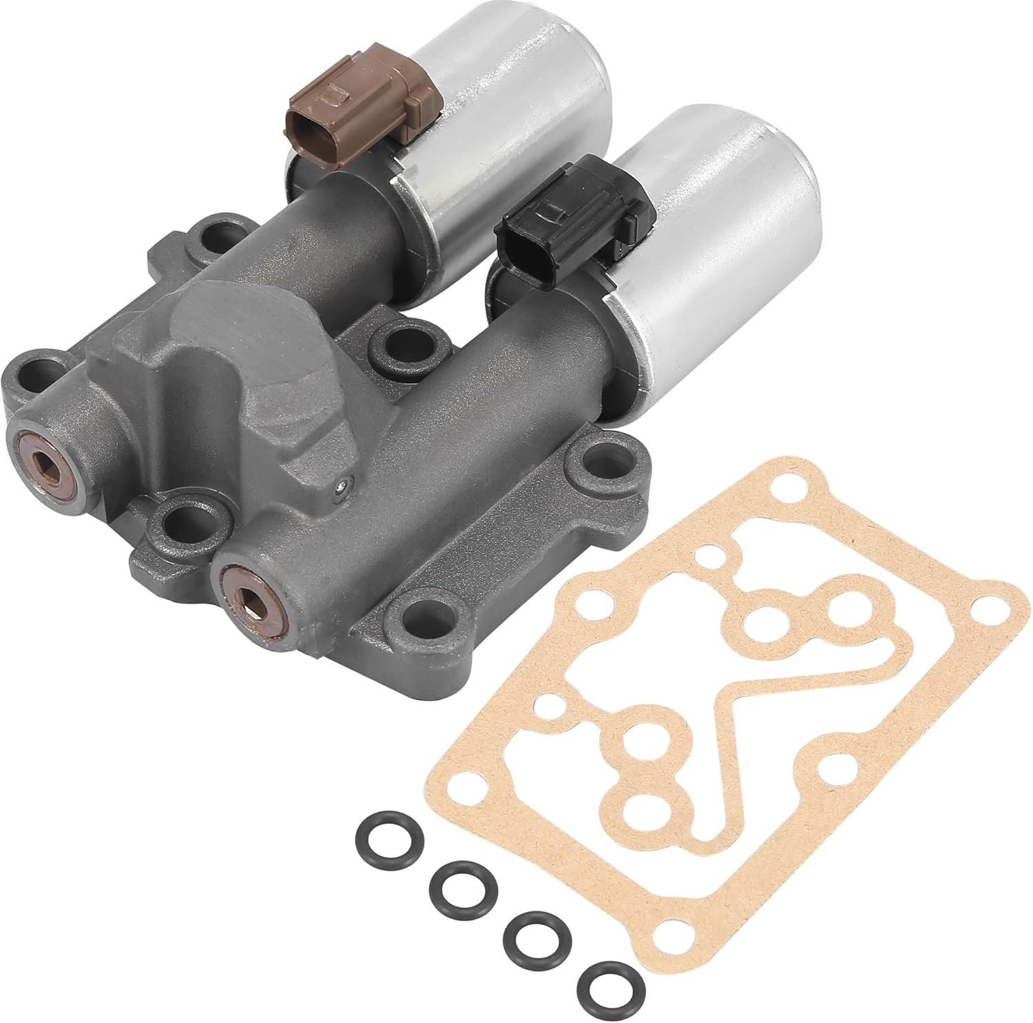 X AUTOHAUX Transmission at Clutch Dual Linear Shift Solenoid Valve 28260-RG5-004 for Honda Civic 2012-2013 for Honda Fit 2009-2013