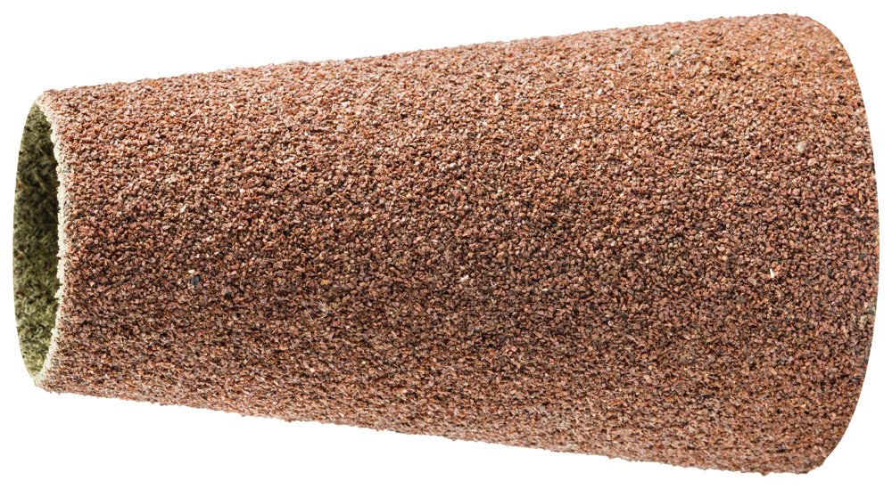 PFERD 46023 Policap Seamless Type Abrasive Cone, Aluminum Oxide A, 1-1/2 to 7/8" Diameter x 2-3/8" Length, 60 Grit (Pack of 10)