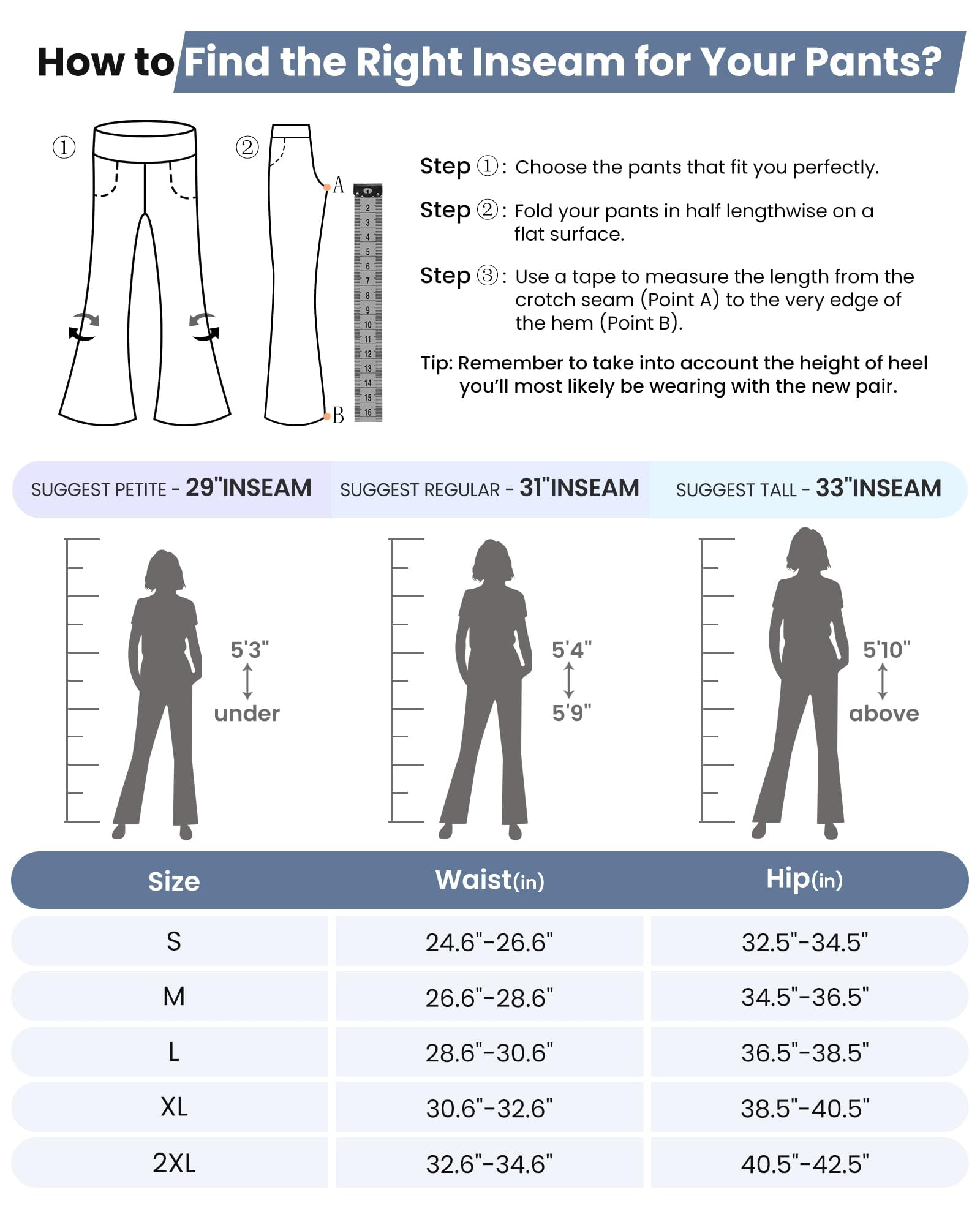 G4Free Pantaloni di Donna con Tasche a Vita Alta Bootcut Jeans Stile Elastico Sportivi Pantaloni Abito Casuale da Allenamento Piccola/Normale/Alta