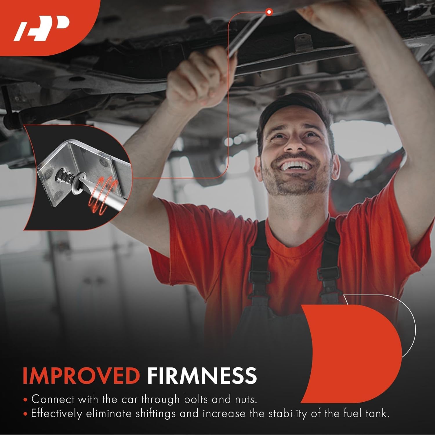 A-Premium Fuel Tank Straps Compatible with Chevrolet C1500 1988-1998 C2500 C3500 1988-2000 GMC K1500 1988-1998 K2500 1989-2000 K3500 2-PC Set