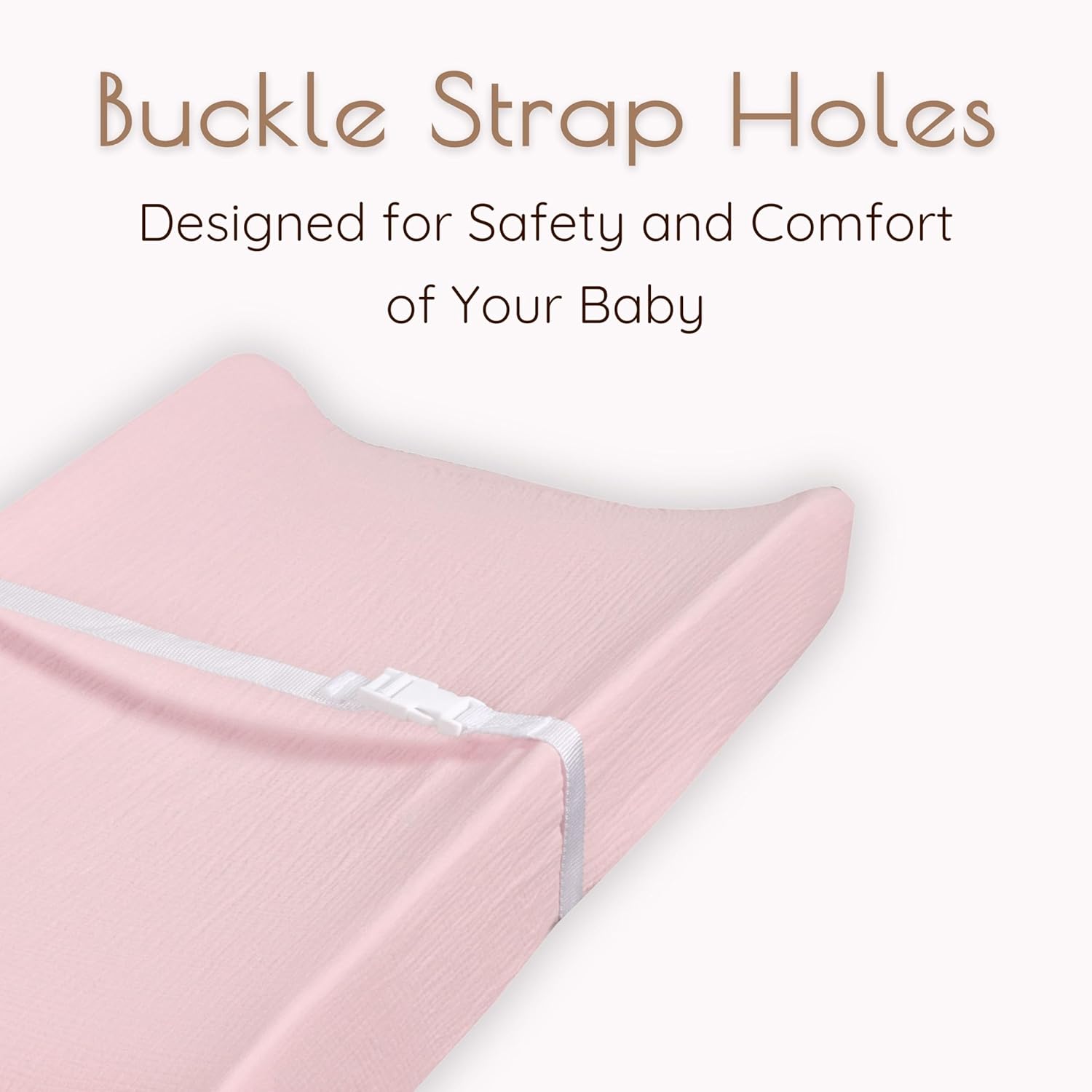 Baby Changing Pad Covers Girl, 2-Pack Changing Table Sheets, Cotton Muslin Changing Pad Covers, 32"x16" x 8" Diaper Changing Pad Cover Girl, Oeko-TEX Certified (Floral Pink Changing Pad Cover)