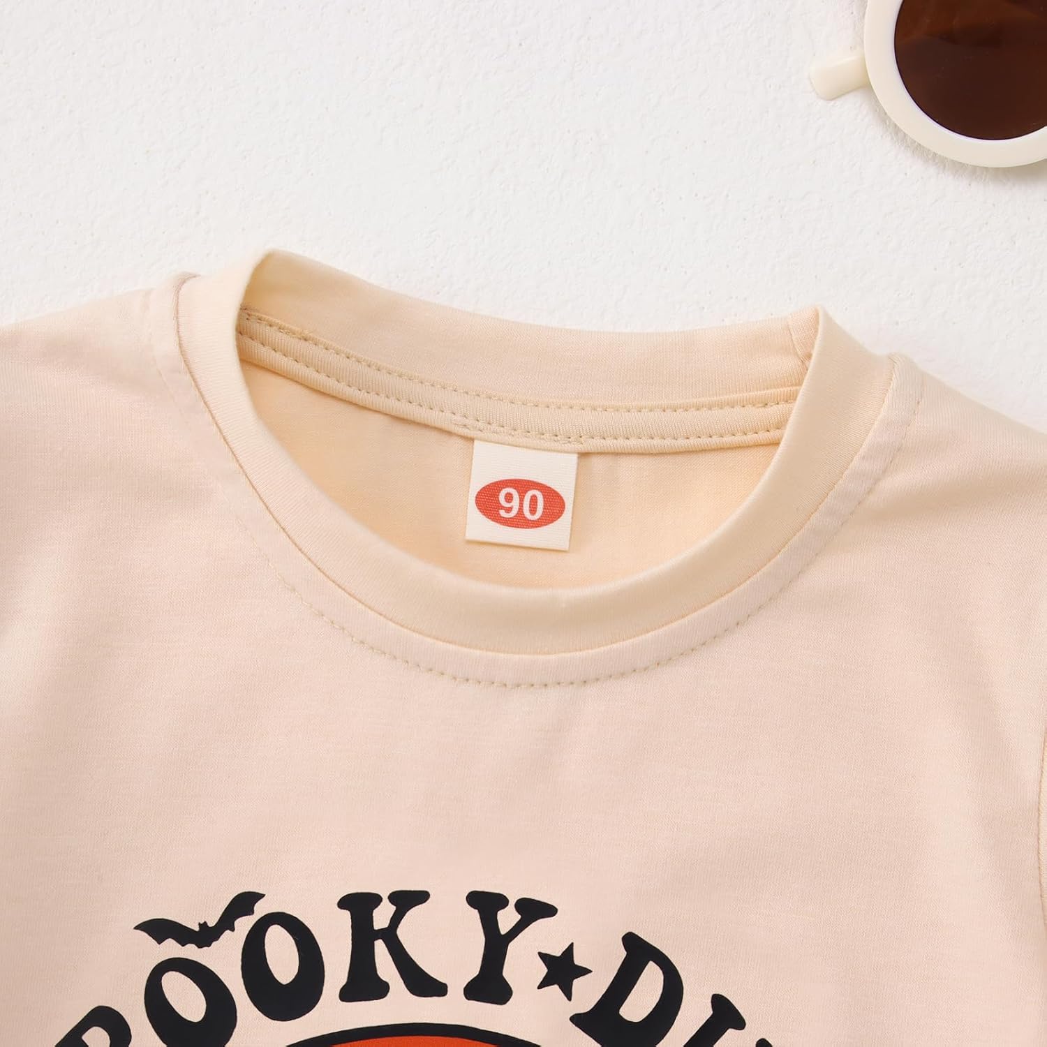 MODNTOGA Toddler Boy Halloween T-Shirt Baby Girl Ghost Graphic Tops Spooky Dude Letter Tee Short Sleeve Halloween Clothes - Image 4