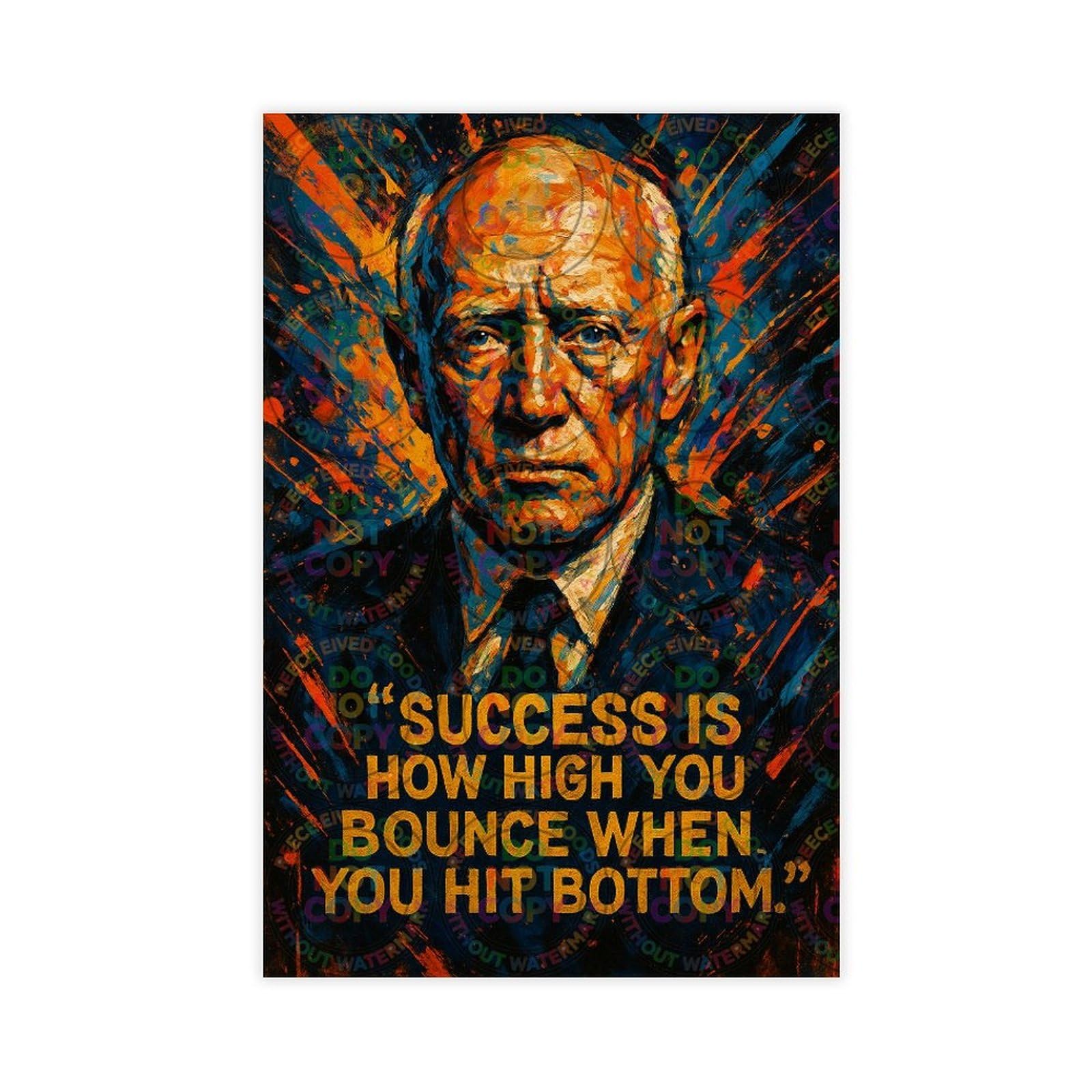 DFGhdsNT Army-Four-Star General George-S.-Patton Inspirational Quote Wall Decoration Poster Home Bar Restaurant Garage Cafe Art Logo Gifts Unframe 12x18inch