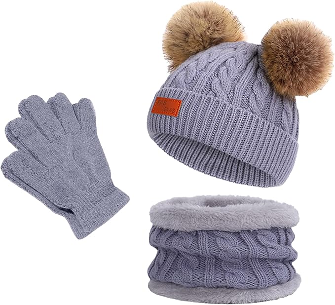 Generisch Gants Pour Bébé De 12 à 18 Mois - Bonnet D'hiver Pour