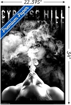 Trends International Cypress Hill - Smoke Wall Poster, 22.37 x 34.00, Premium Poster & Clip Bundle
