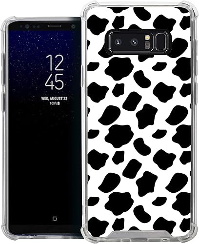 CasesOnDeck - Funda compatible con Samsung Galaxy Note 8, funda delgada y transparente de poliuretano termoplástico flexible con protección en las