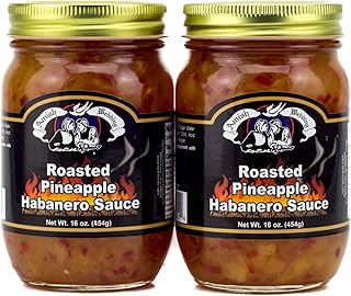 Amish Wedding Roasted Pineapple Habanero Sauce, 16 Ounce (Pack of 2)