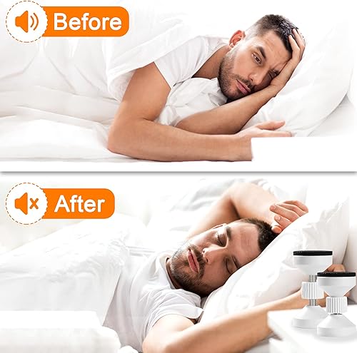 Miniatura 5 de Paquete de 4 topes ajustables roscados para cabecero, herramientas antivibraciones para marco de cama, parachoques de cabecero, cabeceros de noche