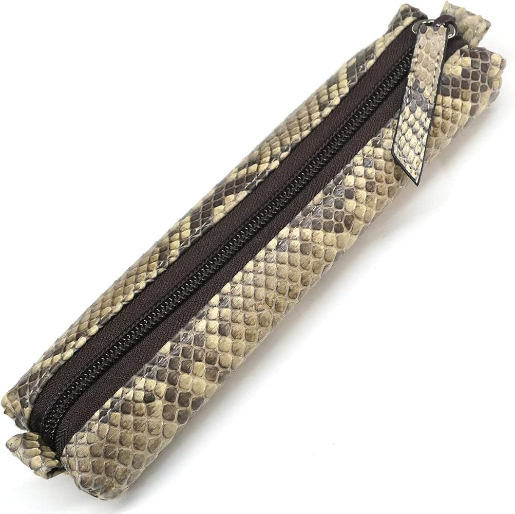【美品】三線 蛇本革 ケース付き SIAMNESS パイソン キーケース スマートキーケース 本革 錦蛇 蛇