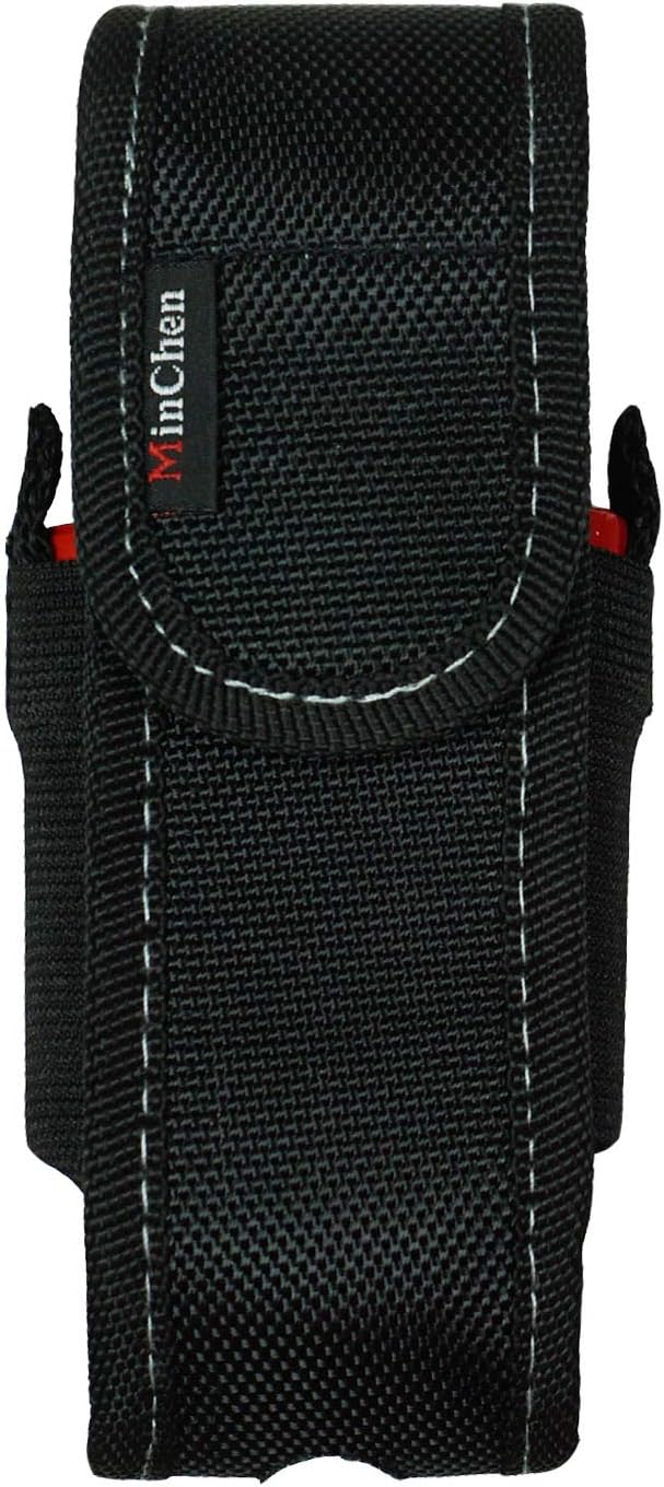 1Pack Flashlight Holster Pouch with 2 Sides Pocket for