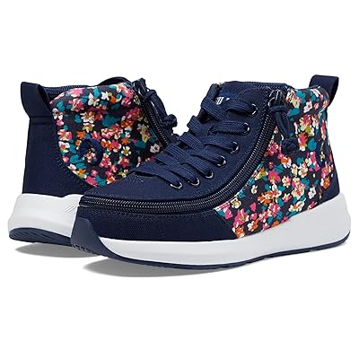 BILLY Footwear Kids BILLY Goat Classic High (Little Kid/Big Kid) Kids Shoes Navy Floral