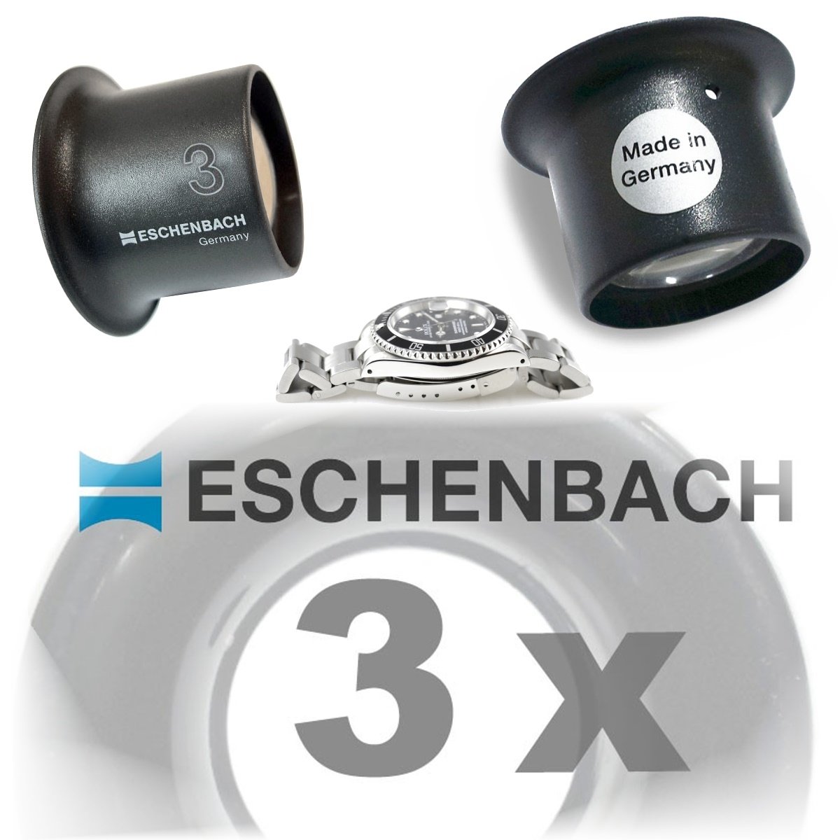 Uhrmacherlupe ESCHENBACH Master 3x anthrazit