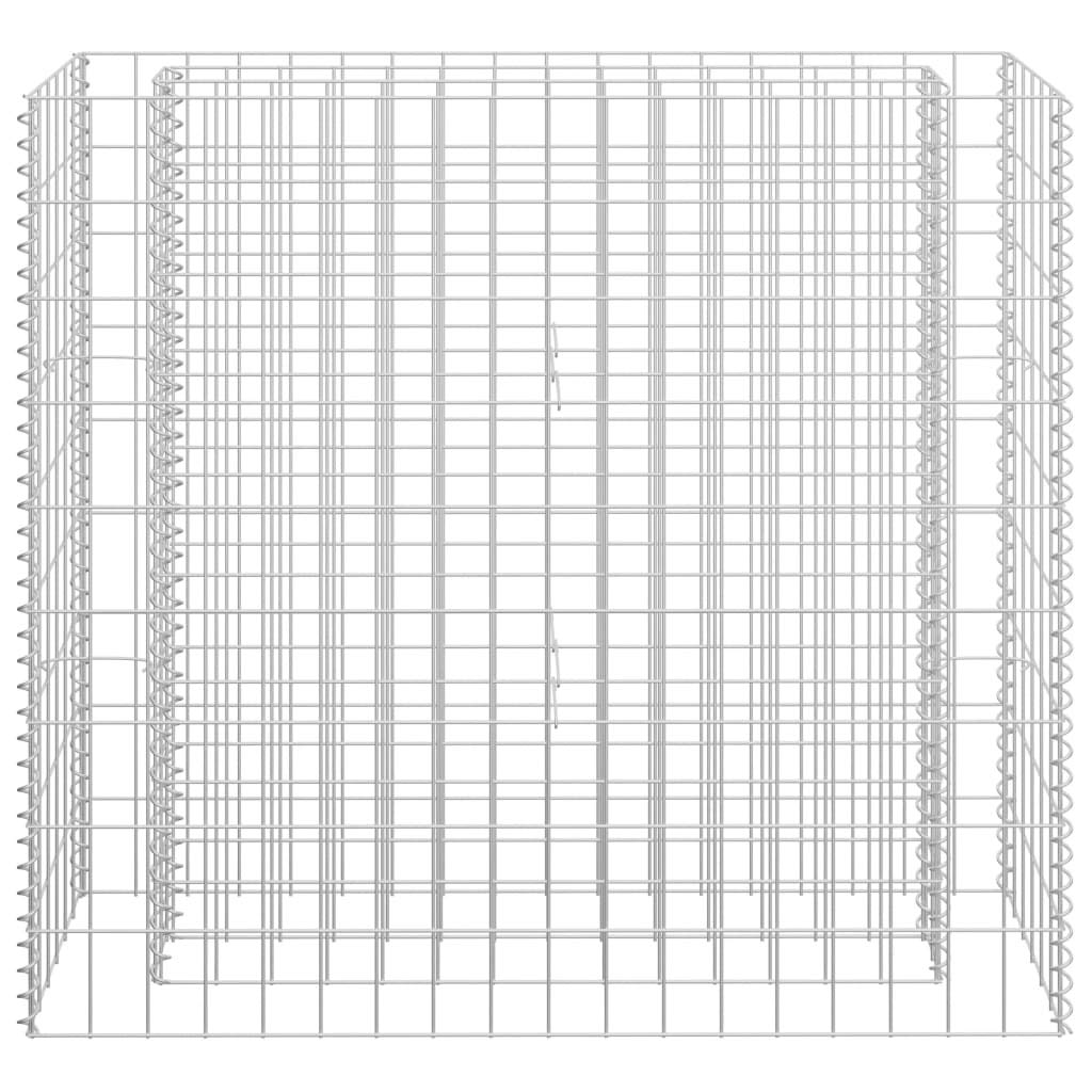 ARKEM Arriate de gaviones de Acero galvanizado 90x30x90 cm Macetas Exterior Grandes Macetero Alto