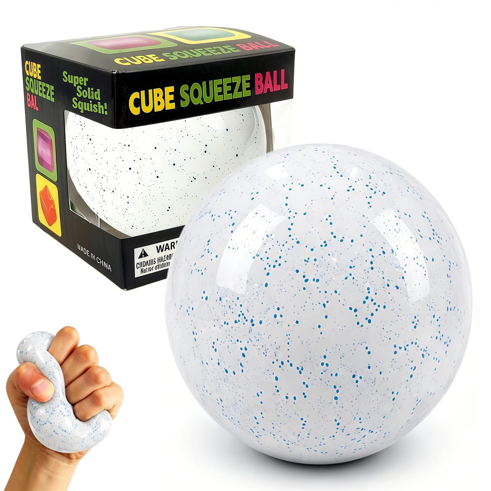 Photo 1 of Snowball Squishy, Squishy Stress Ball, Snowball Crunch, Slow Rising Memory Foam Squishy Fidget Snow Ball, Adults Anxiety Stress Relief Toys