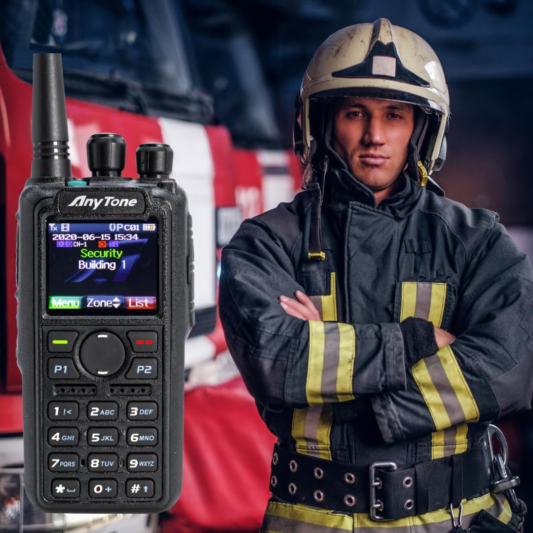 Professional AnyTone AT-D878UVII Plus – Rugged DMR/Analog Radio for Emergency, Security & SAR – Dual Band (7W VHF, 6W UHF), APRS TX RX/GPS, Exceptional Battery Life – Great Support from BridgeCom!