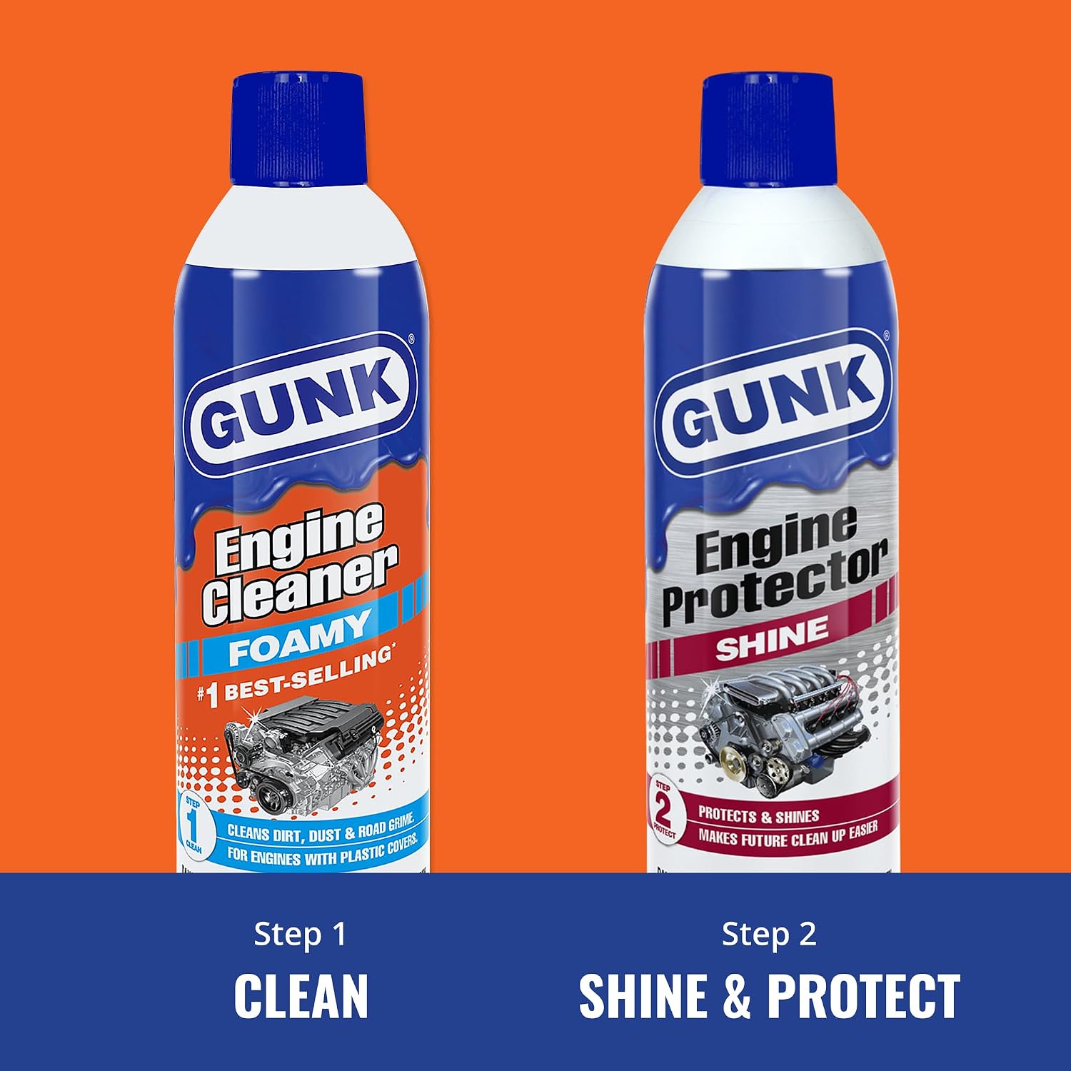 GUNK Engine Cleaner – Foamy Spray for Engines with Plastic Covers – photo 8