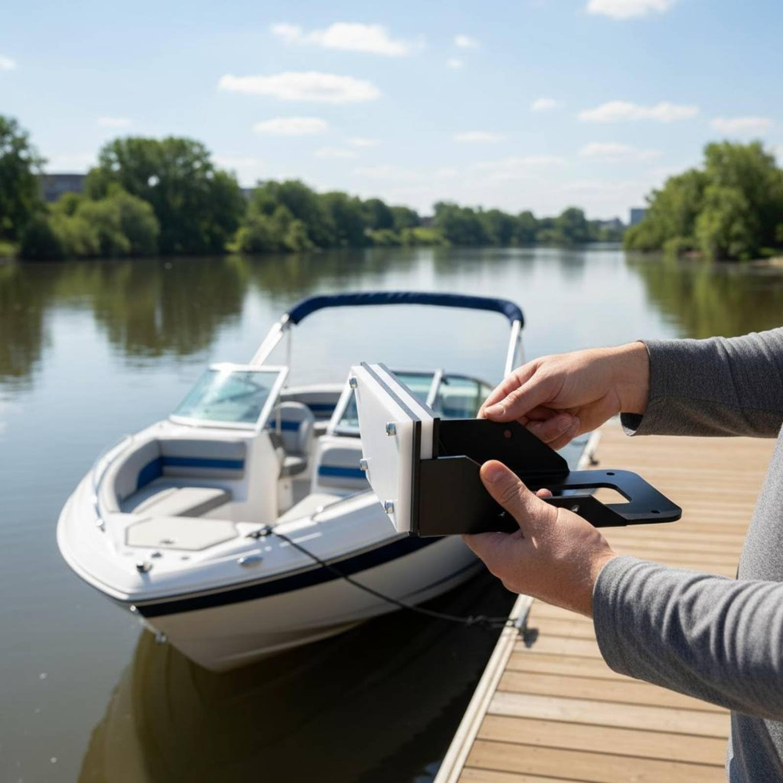 predolo Support de Moteur Hors Bord, Support de Moteur Hors-Bord Résistant à La équipement Nautique Construction Robuste, Support de Moteur de Bateau, pour Kayak, Bateau Gonflable, Support Moteur 6HP