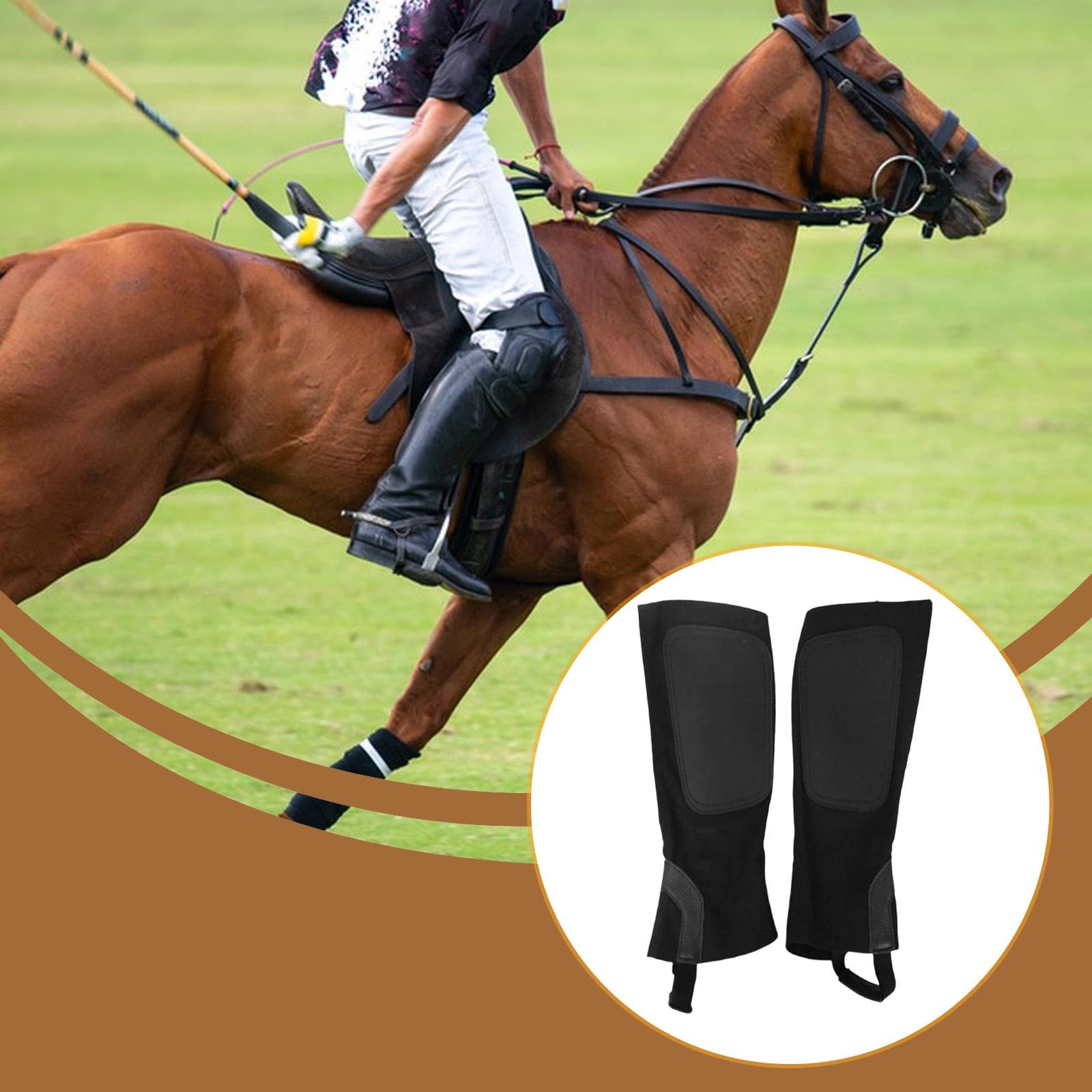 Equestrian Boot Tops de Media Caña para Equitación Diseño en Lona y Alta Resistencia Protección Suave y Fácil Cuidado Adecuados para
