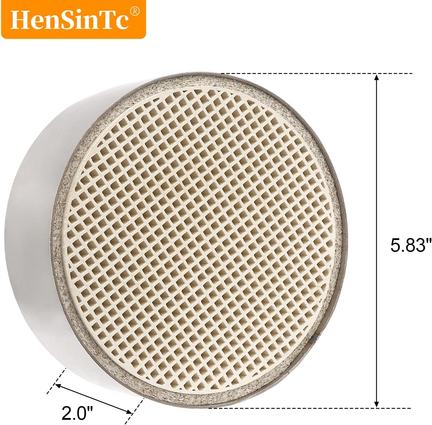 Wood Stove Catalytic Combustor, 6" x 2" (5.83"x2" Actual) Round Ceramic Catalytic Combustor Replacement Compatible with Englander & Dovre & Dutchwest Wood Burning Stoves Models 2460 2461 2462