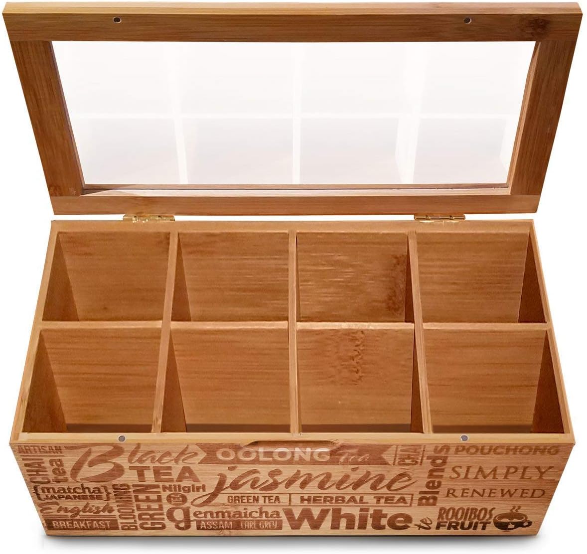 Simply Renewed Tea Box Storage Tea Bag Organizer