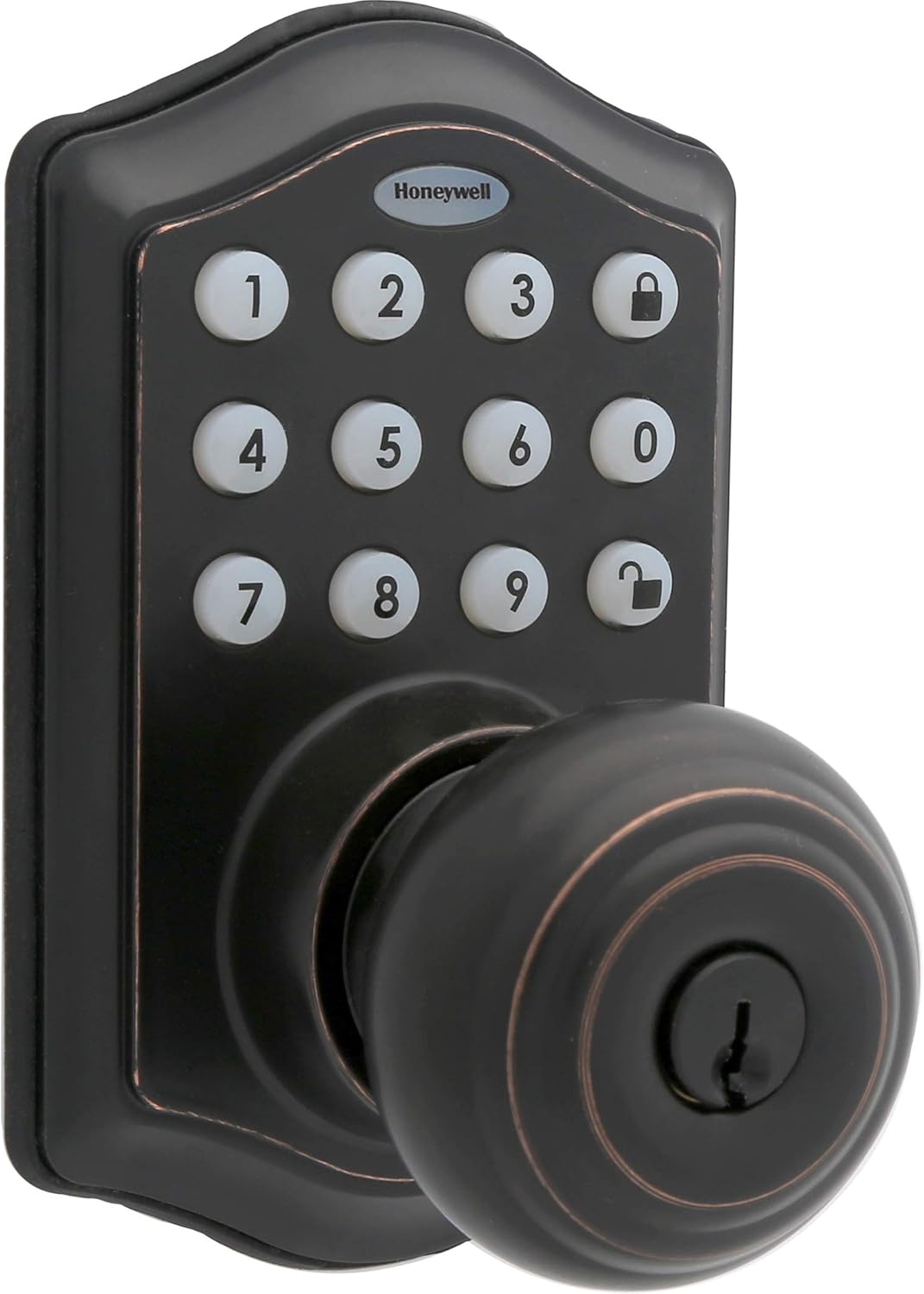 Best Deal 🛒 Honeywell Safes & Door Locks - 8732401 Electronic Entry Knob Door Lock, Oil Rubbed Bronze, 6.5 x 8.8 x 9 inches One-Day Sale: Up to 80% Off Honeywell Safes & Door Locks - 8732401 Electronic Entry Knob Door Lock, Oil Rubbed Bronze, 6.5 x 8.8 x 9 inches
