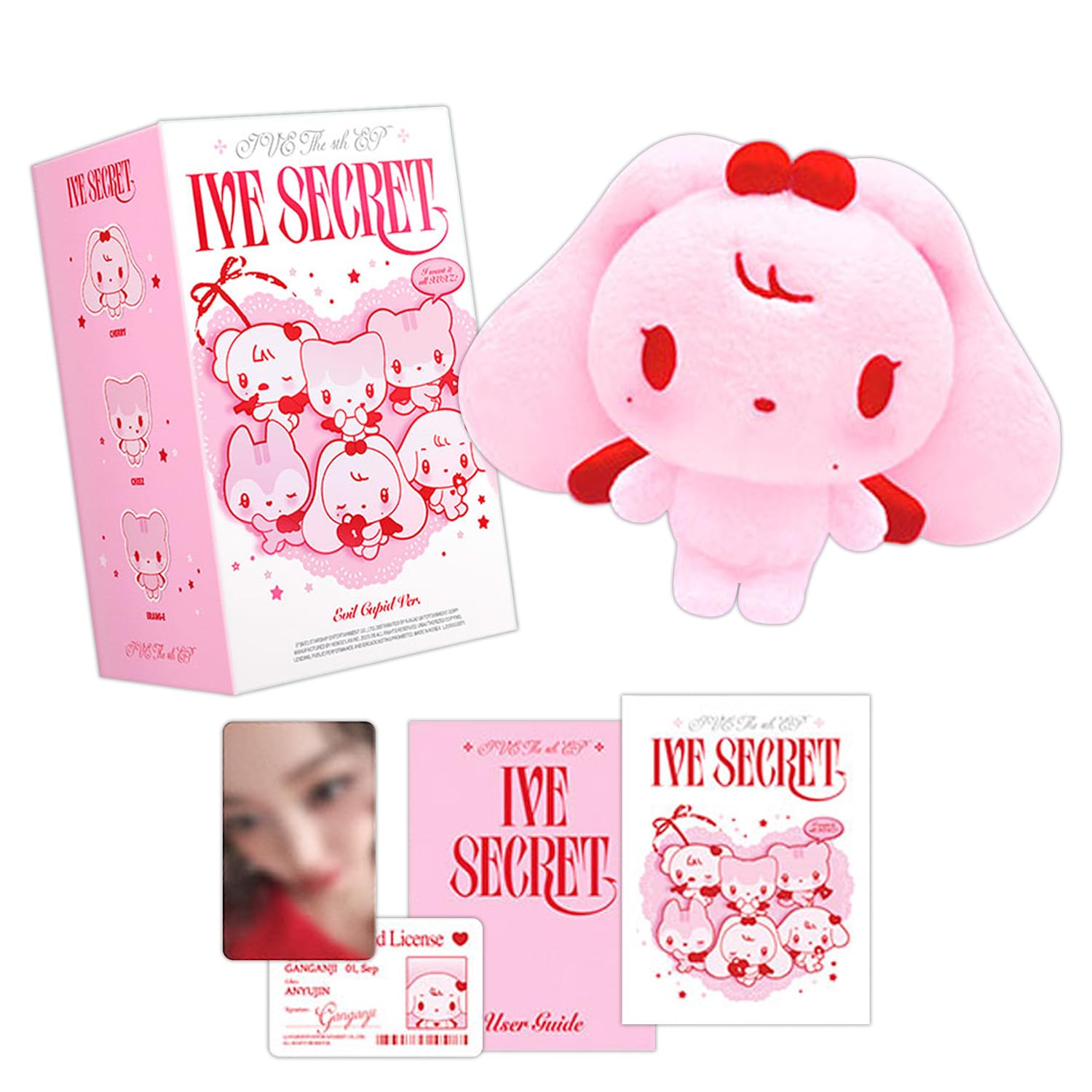 IVE SECRET ♡レイEVIL CUPID ぬいぐるみキーホルダートレカ② IVE - IVE SECRET ♡レイEVIL CUPID ぬいぐるみキーホルダートレカ②の
