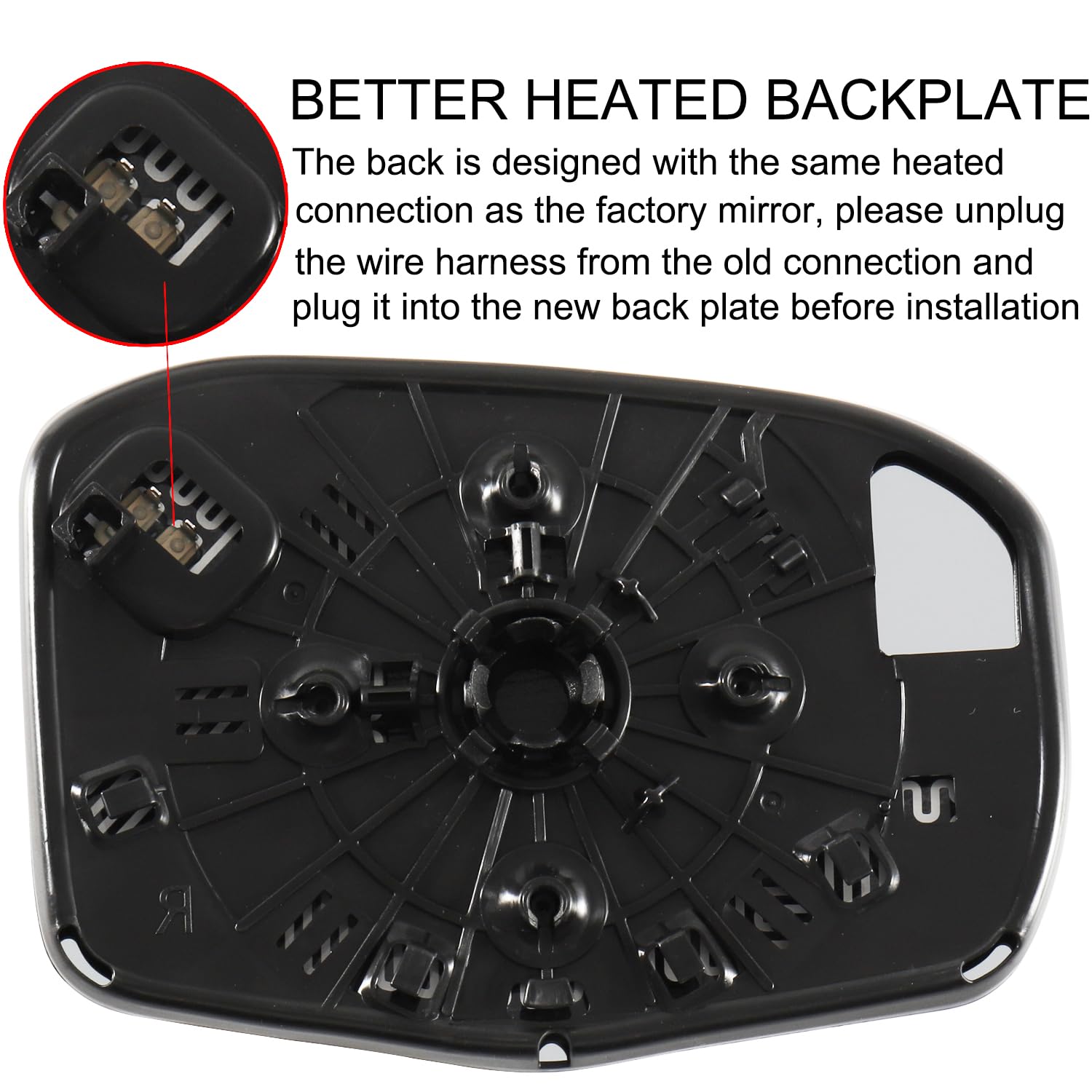 Repuesto Espejo Lateral Espejo De Vidrio Con Adhesivo Para Honda CR-V 1997-2006 - Lado Del Conductor, Envío Rápido, Garantía De Por Vida Ventanas Pvc