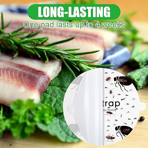 Miniatura 5 de Discos de repuesto para trampa para pulgas, recambio de tablero de pegamento de doble capa, adhesivo no tóxico, inodoro, control de plagas,