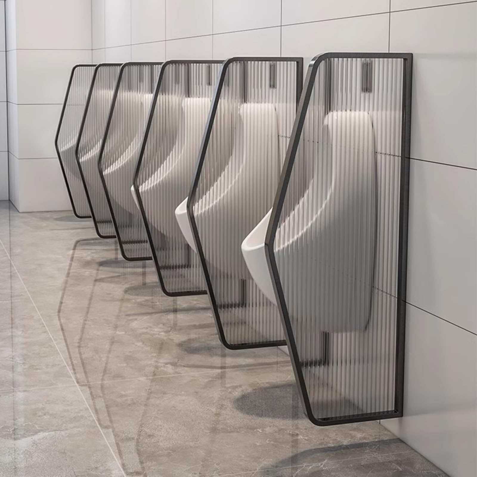 Cloison D'urinoir, Déflecteur D'urinoir Mural, Écran De Confidentialité Pour Toilettes, Panneau En Verre Trempé, Séparateur D'urinoir, Pour Écoles/jardins D'enfants/centres Commerciaux/lieux Publics