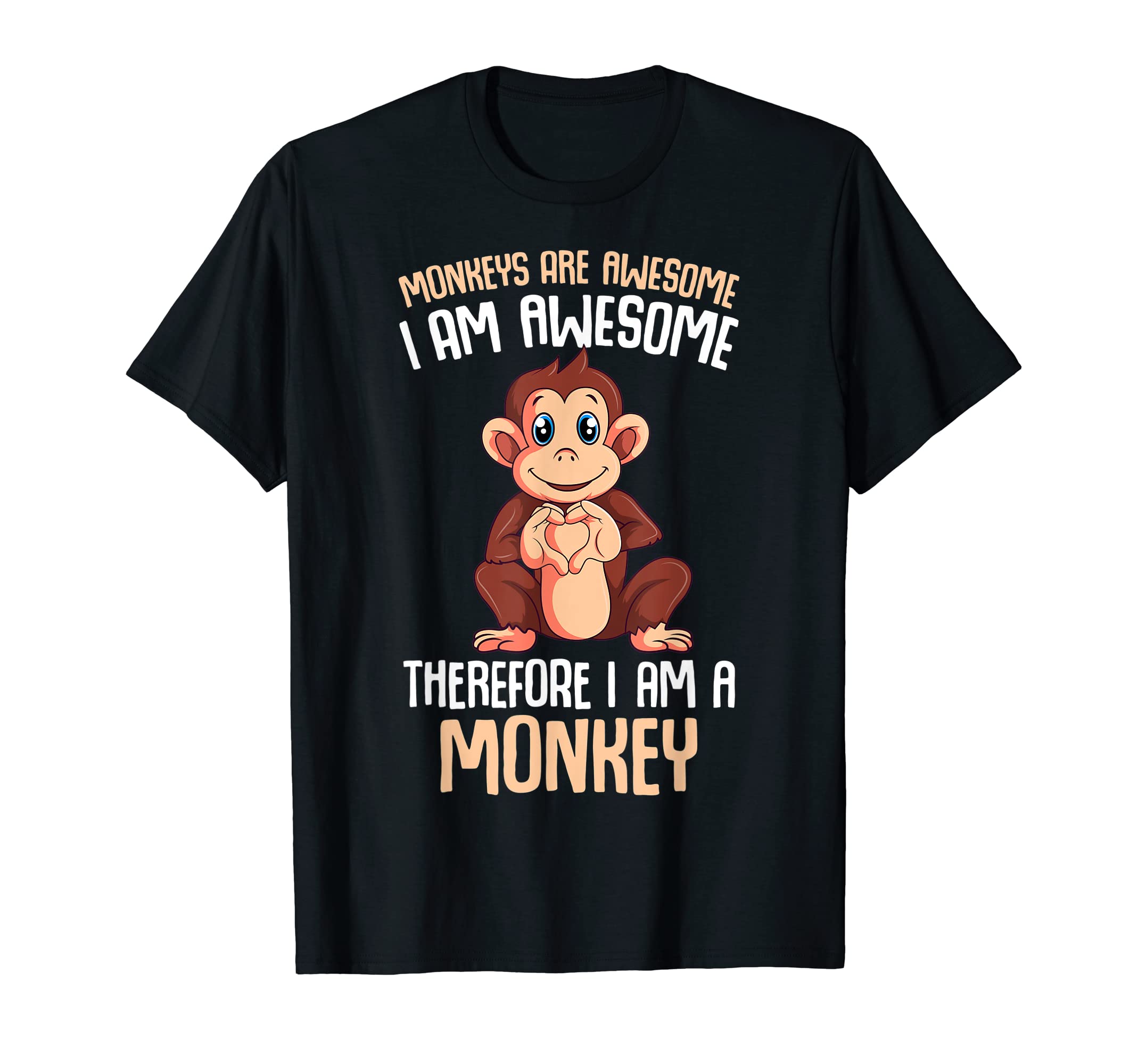 Funny Monkey Apparel & Gift IdeasMonkeys Are Awesome Boys Kids Girls Monkey T-ShirtOEKO-TEX STANDARD 100