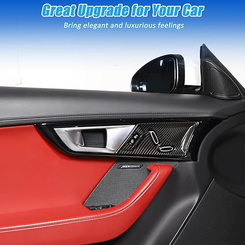 Miniatura 4 de 2 piezas de panel de ajuste eléctrico de asiento para Jaguar F-Type 2013-2024 botón de ajuste de asiento de coche interruptor marco accesorios