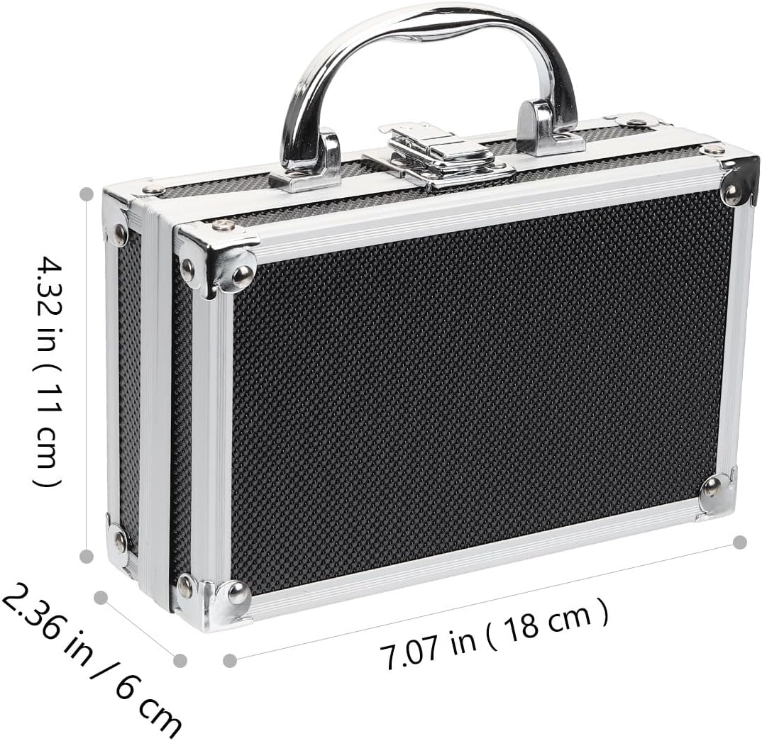 Tool Box Multi Function Organizer Black Portable Aluminum Alloy image 2