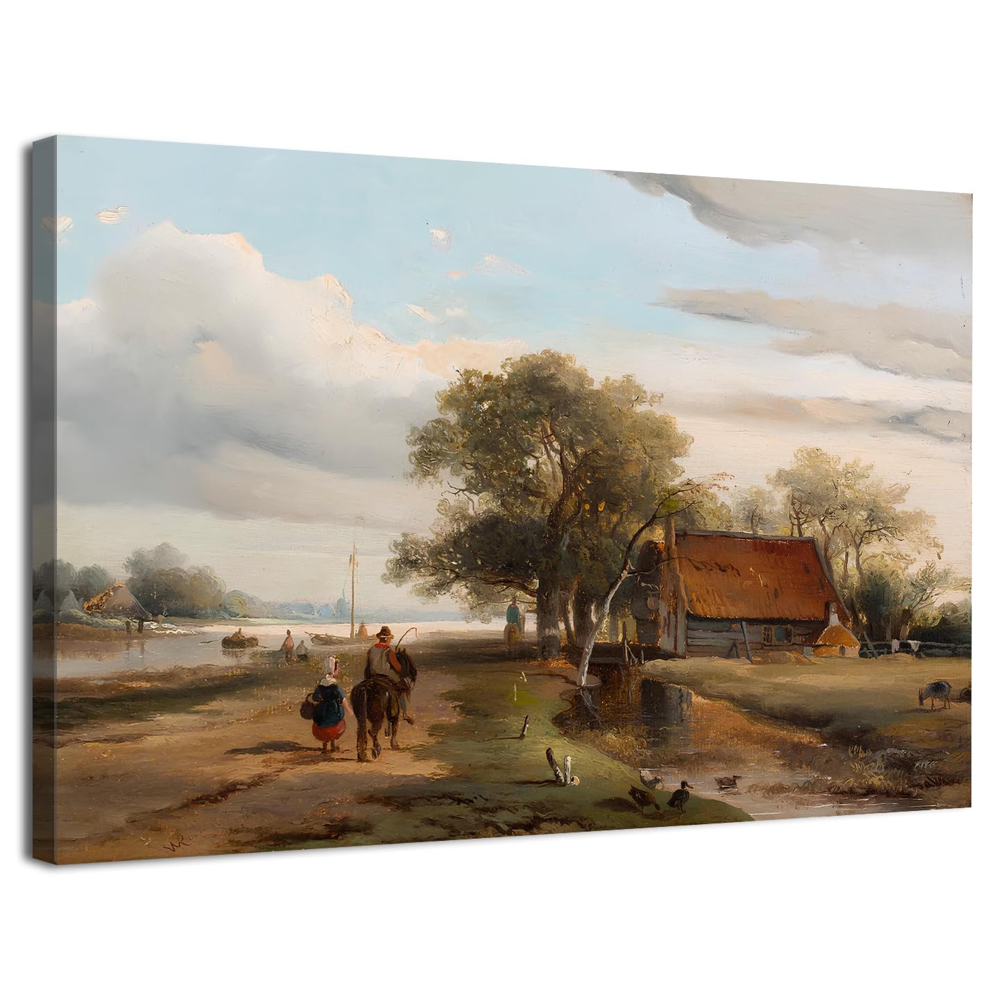 Amazon.co.jp: ヴィンテージ カントリーウォールアート 素朴な農家